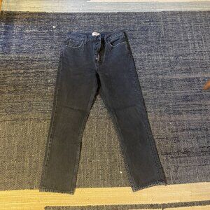 AGOLDE Riley Straight Crop Jean in Hideaway Black (Size 27)